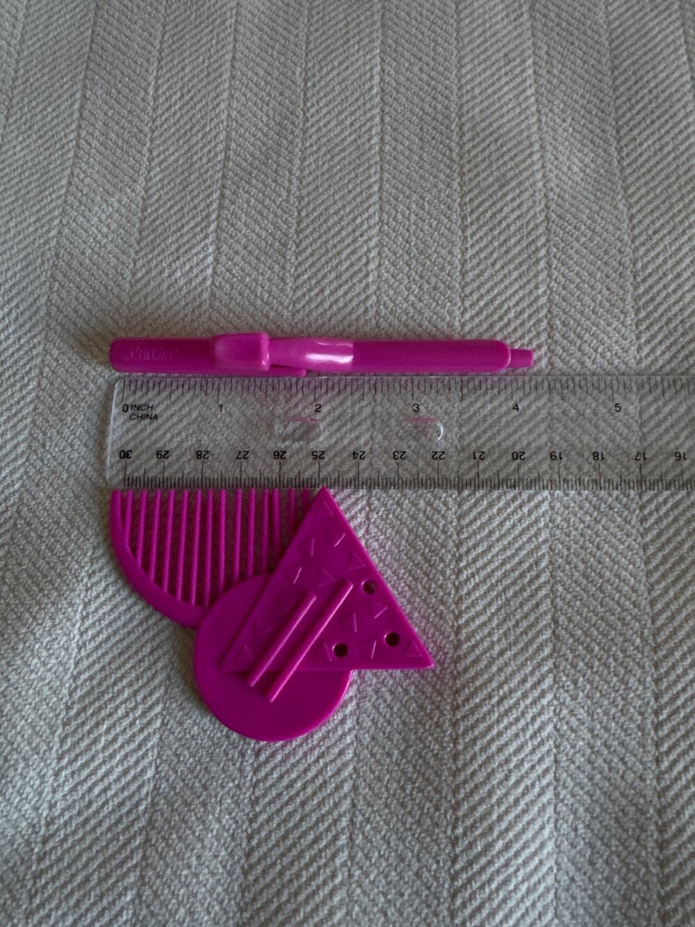 Vintage 1988 Barbie Wondra Curl Curling Iron And Brush Comb